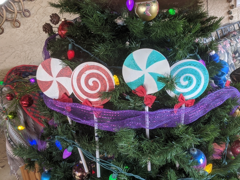 Christmas Decoration Lollipop Peppermint Stencil