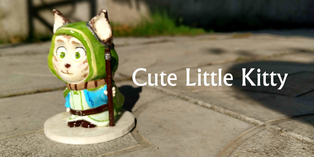 Cute Little Kitty 3D Print 385038