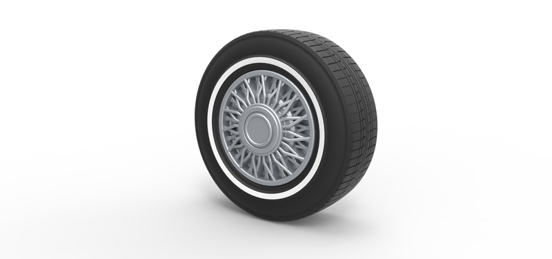 Diecast wire wheel 4 Scale 1 to 10