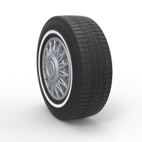 Diecast wire wheel 4 Scale 1 to 10 - Thumbnail 2