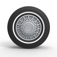 Diecast wire wheel 4 Scale 1 to 10 - Thumbnail 5