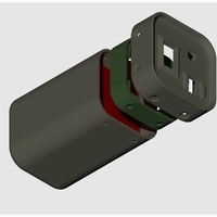 Small Battery Holder for 4s 26650 Pack 3D Printing 385171