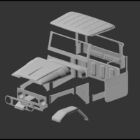 Toyota FJ45 '67 pickup 1/10 scale - Thumbnail 1