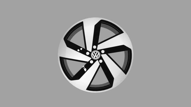 GOLF GTI WHEEL KEYRING 3D PRINTABLE