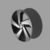 GOLF GTI WHEEL KEYRING 3D PRINTABLE - Thumbnail 2