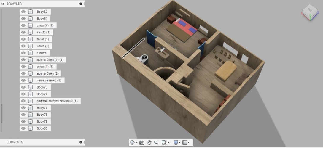 Small Wooden Home/House 3D Print 385394