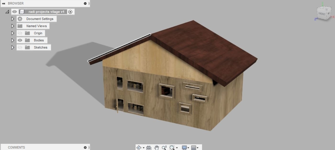 Small Wooden Home/House 3D Print 385397