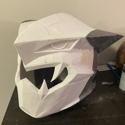Cyber Villain Blaze Ranger Helmet  3D Print 385409