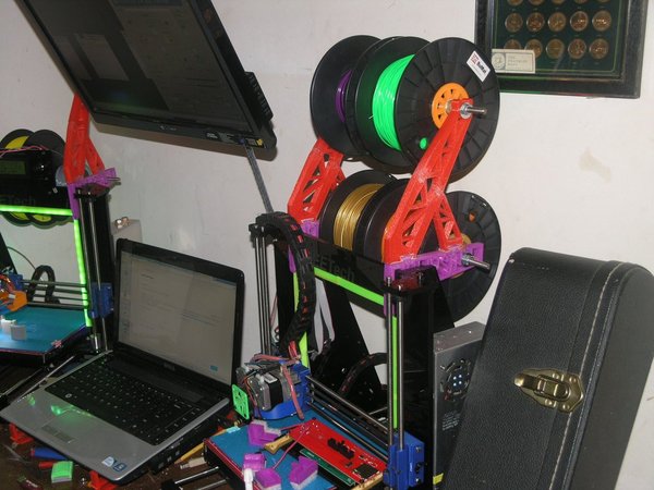 << UPDATED >> Double Height Spool Holder for 8 mm. Acrylic frame