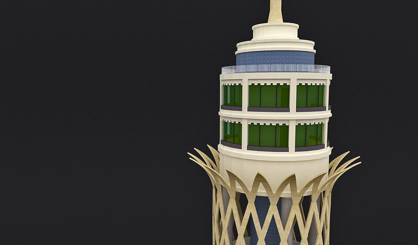 Egypt Cairo Tower 3D Print 385460