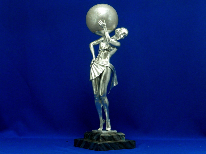 3D printed lamp "Woman carrying light"  3D Print 385543