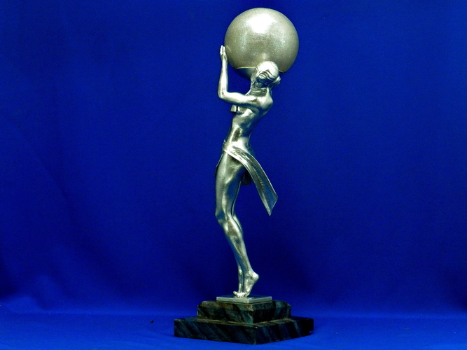 3D printed lamp "Woman carrying light"  3D Print 385545