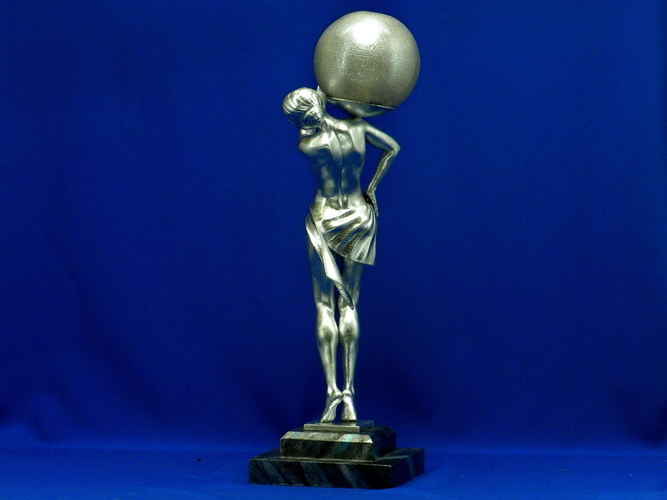 3D printed lamp "Woman carrying light"  3D Print 385547