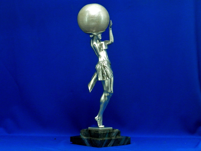 3D printed lamp "Woman carrying light"  3D Print 385550