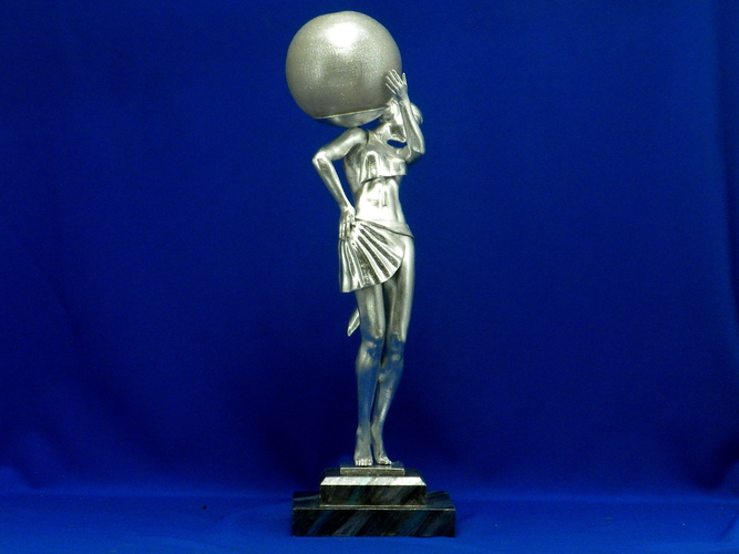 3D printed lamp "Woman carrying light"  3D Print 385551