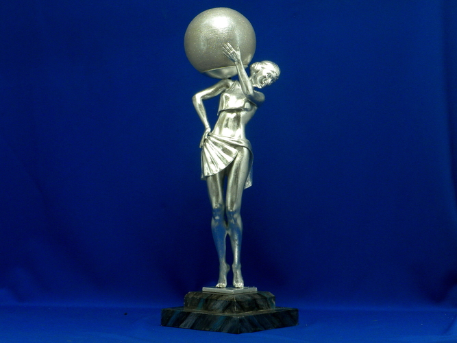 3D printed lamp "Woman carrying light"  3D Print 385552