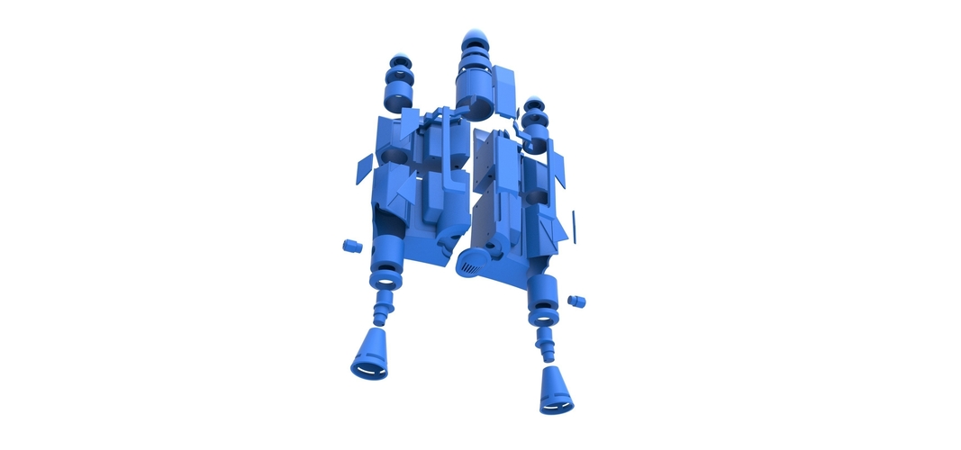 Jango Jetpack 3D Printed Jango Fett Jetpack from Star Wars Attack of the Clones 2002 ...