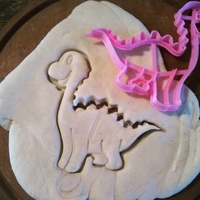 Small Dinosaur baby cookie cutter - 1 3D Printing 385809