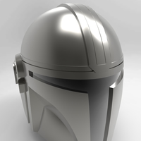 Small helmet Mandalorian 3D Printing 385833