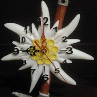Small clock edelweiss 3D Printing 385927