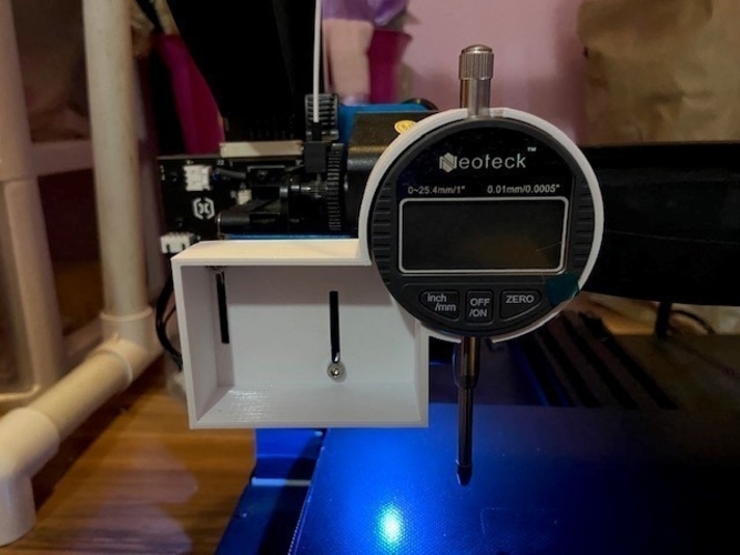 3D Printed bed leveling dial indicator holder for artillery sidewinder