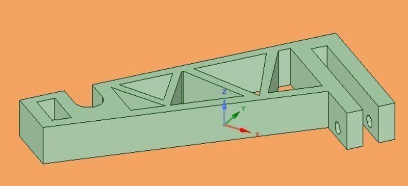 8 mm. Frame Prusa I3 Top Rear Spool Holder