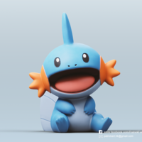 Small Mudkip(Pokemon) 3D Printing 386056