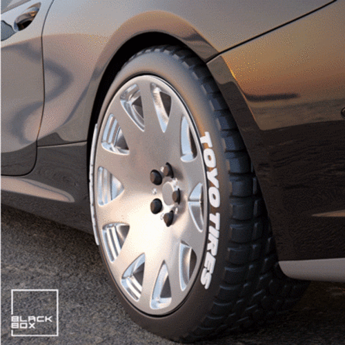 VIP Style Wheel with Tire for Diecast and RC! 3D Print 386067