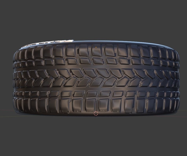VIP Style Wheel with Tire for Diecast and RC! 3D Print 386070