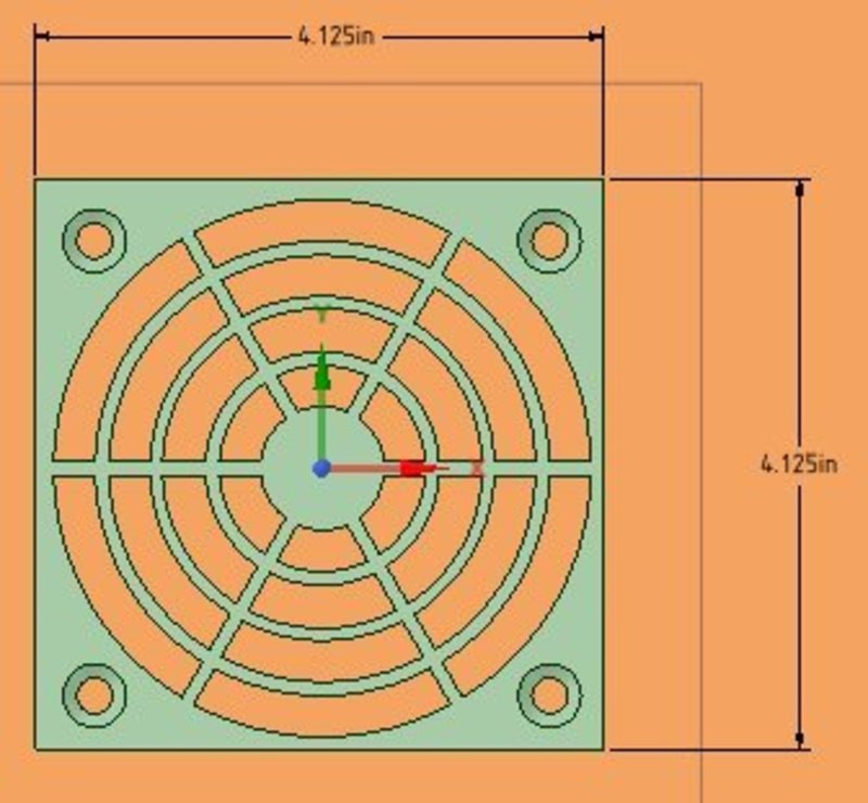 4.25 Inch Fan Cover
