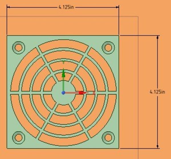4.25 Inch Fan Cover