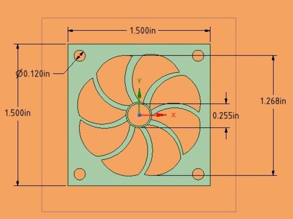38.1mm. Fan Cover or 1.5 Inch.