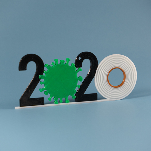 2020 Christmas Ornament 3D Print 386140