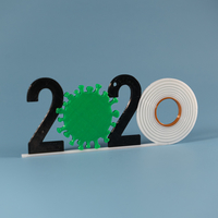 Small 2020 Christmas Ornament 3D Printing 386140
