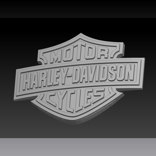 Harley Davidson Logo 3D Print 386223