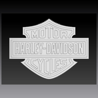 Small Harley Davidson Logo 3D Printing 386224