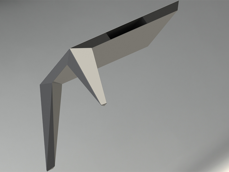 two legs table
