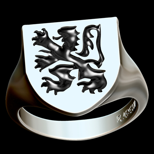 Medieval Flanders ring  3D Print 386283