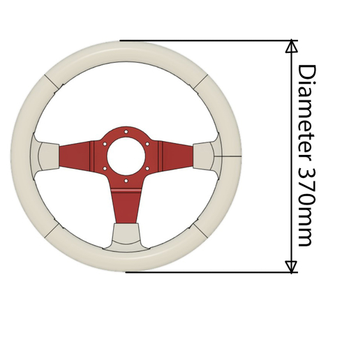 Real Size Steering Wheel for Similators (37cm / 14,5inch) 3D Print 386387