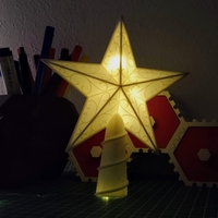 Small Christmas tree star 3D Printing 386394