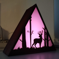 Small Deer lamp 3D Printing 386397