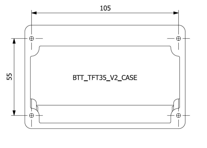 Screen housing for BTT TFT35 V2 3D Print 386434