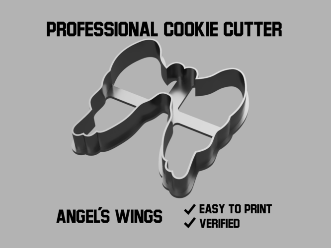 Angel´s wings cookie cutter 3D Print 386449