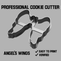 Small Angel´s wings cookie cutter 3D Printing 386449