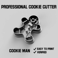 Small Cookie man cookie cutter 3D Printing 386450