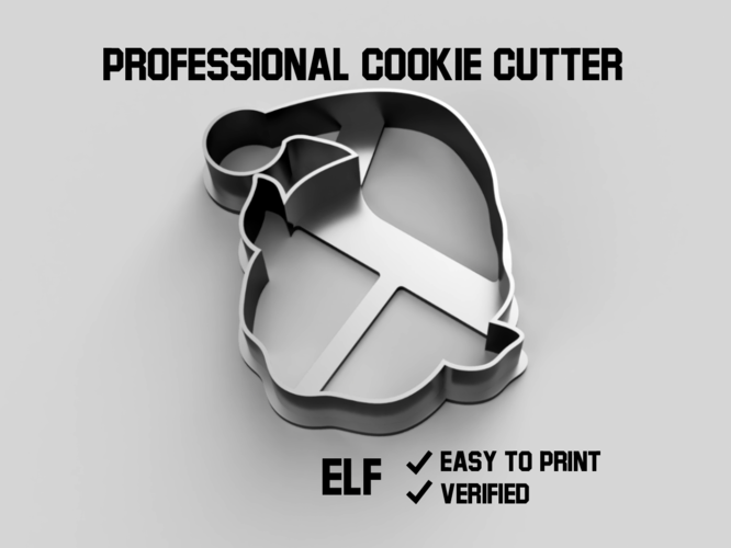 Elf cookie cutter 3D Print 386451