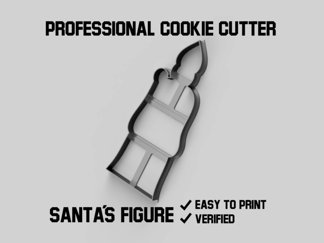 Santa´s figure cookie cutter 3D Print 386455