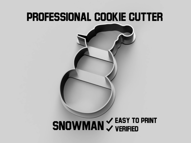 Snowman cookie cutter 3D Print 386457