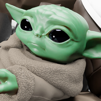 BABY YODA and The MANDALORIAN Bust - Thumbnail 2