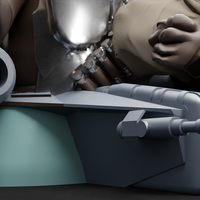 BABY YODA and The MANDALORIAN Bust - Thumbnail 5